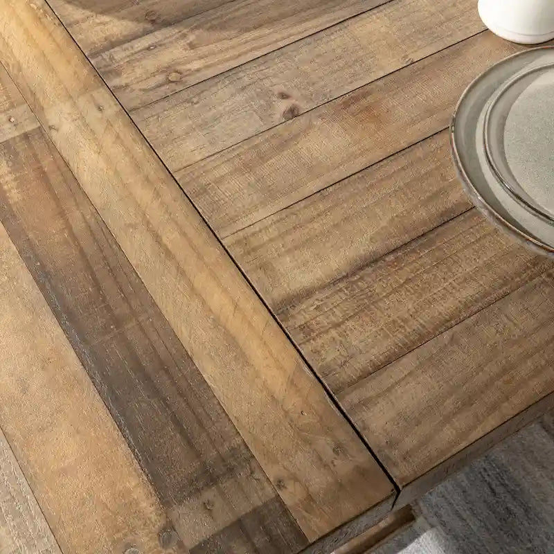 Dita Reclaimed Pine Wood Extendable Dining Table by Kosas Home