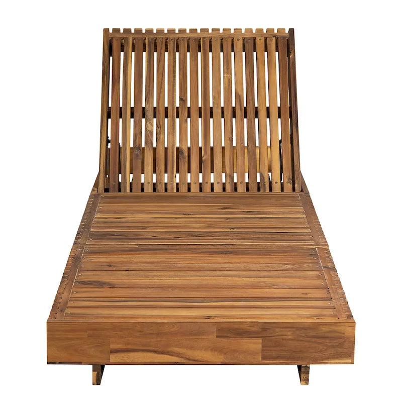 Christopher Knight Home - Johnson Outdoor Acacia Wood Chaise Lounge Set