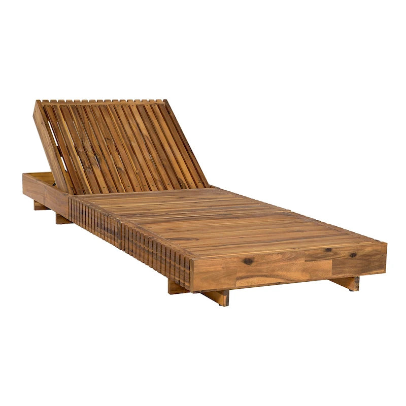 Christopher Knight Home - Johnson Outdoor Acacia Wood Chaise Lounge Set