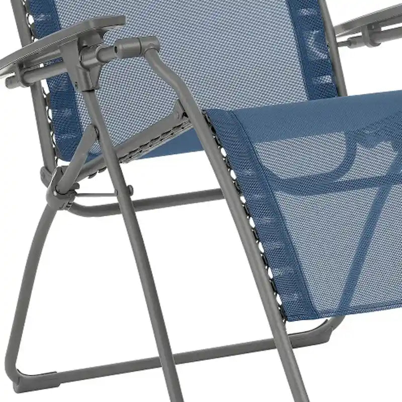30 Inch Steel Outdoor Zero Gravity Chair with Cushion Sling Seat - 29.9 x 35.4 x 49.2