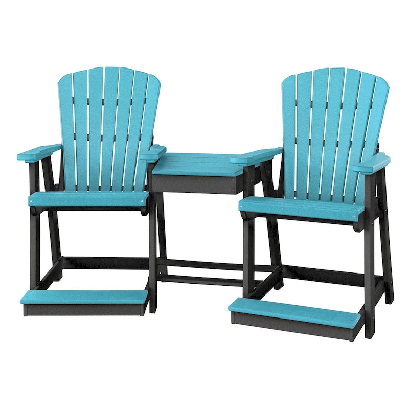 Counter Height Settee Table Combo