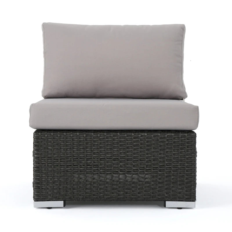 Santa Rosa Wicker Outdoor Armless Club Chair by Christopher Knight Home