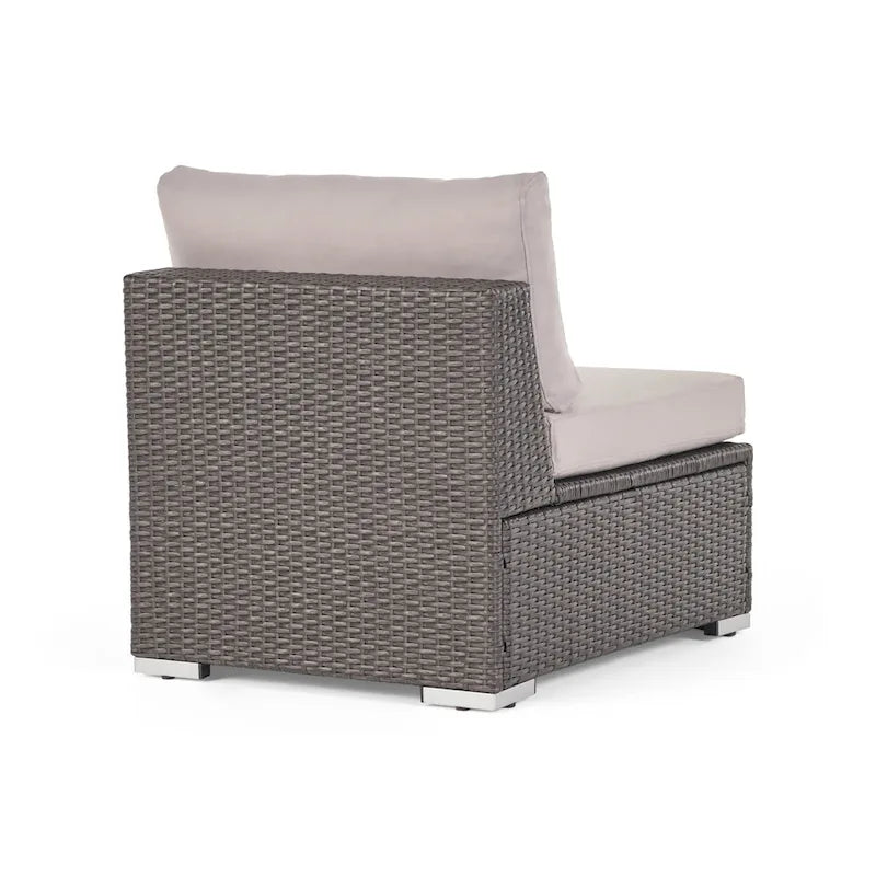 Santa Rosa Wicker Outdoor Armless Club Chair by Christopher Knight Home