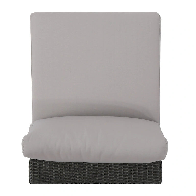 Santa Rosa Wicker Outdoor Armless Club Chair by Christopher Knight Home