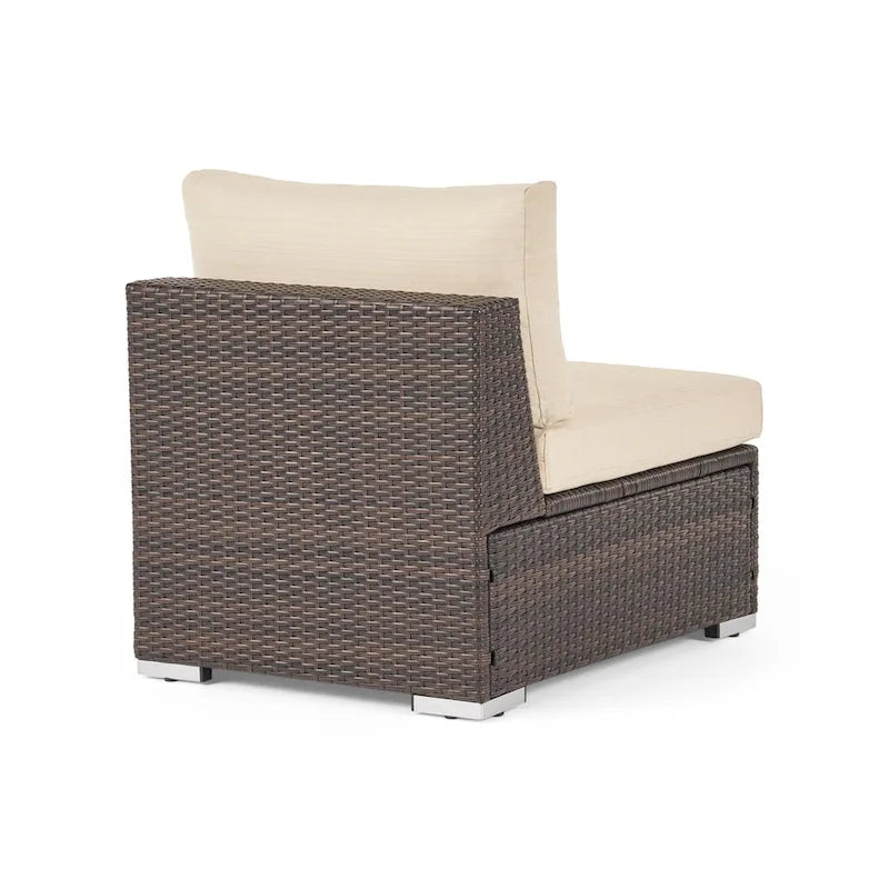 Santa Rosa Wicker Outdoor Armless Club Chair by Christopher Knight Home