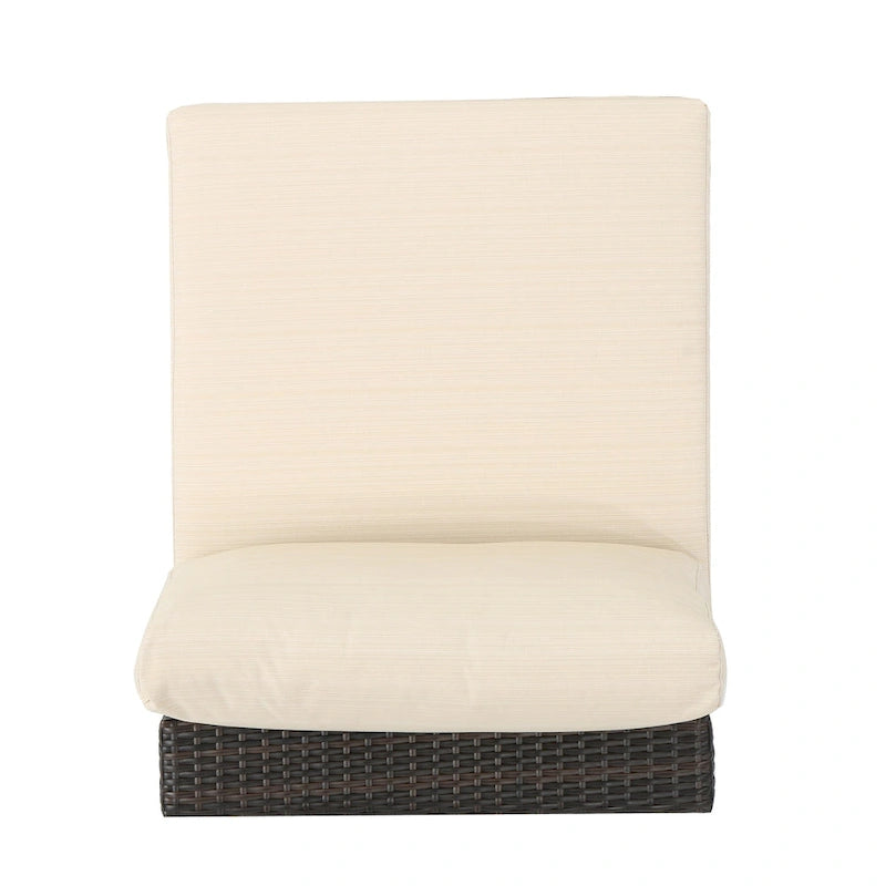 Santa Rosa Wicker Outdoor Armless Club Chair by Christopher Knight Home