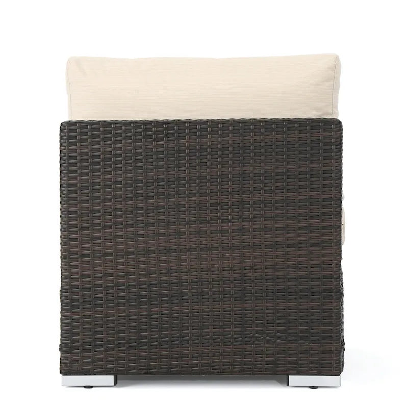 Santa Rosa Wicker Outdoor Armless Club Chair by Christopher Knight Home