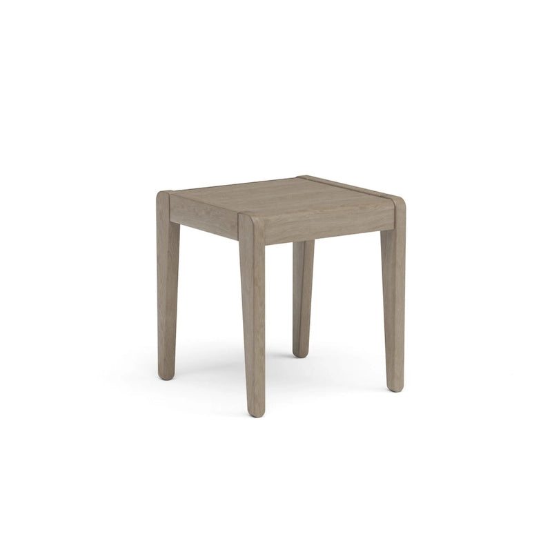Homestyles Sustain Gray Wood Outdoor Lounge Armchair Pair and End Table