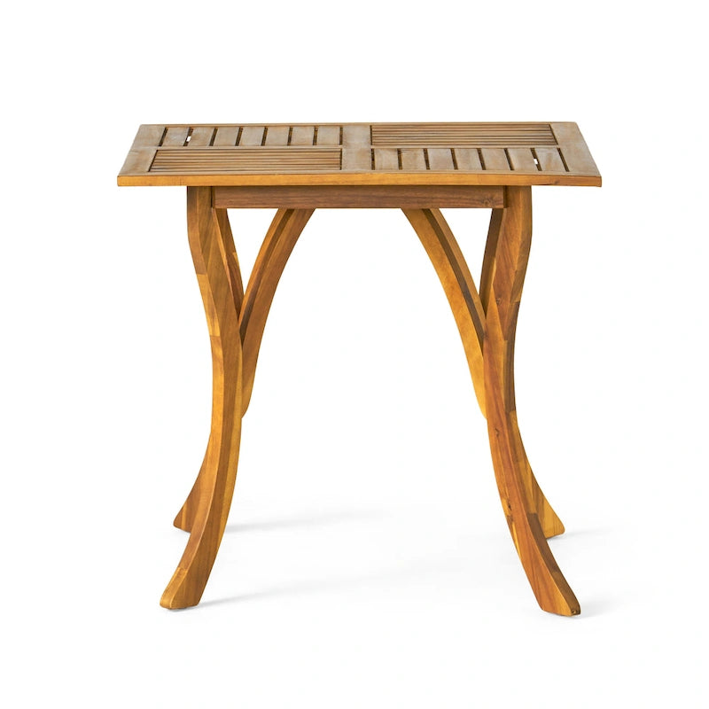 Christopher Knight Home Danby Outdoor 5-Piece Acacia Wood and Wicker Dining Set
