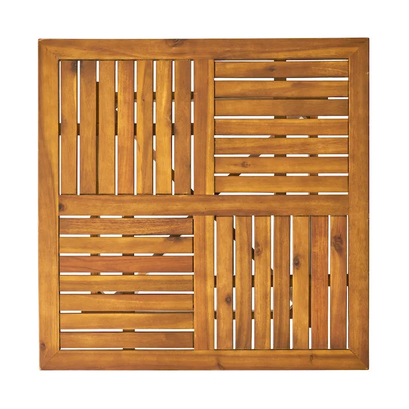 Christopher Knight Home Danby Outdoor 5-Piece Acacia Wood and Wicker Dining Set