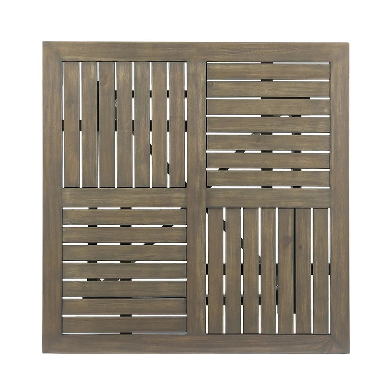 Christopher Knight Home Danby Outdoor 5-Piece Acacia Wood and Wicker Dining Set