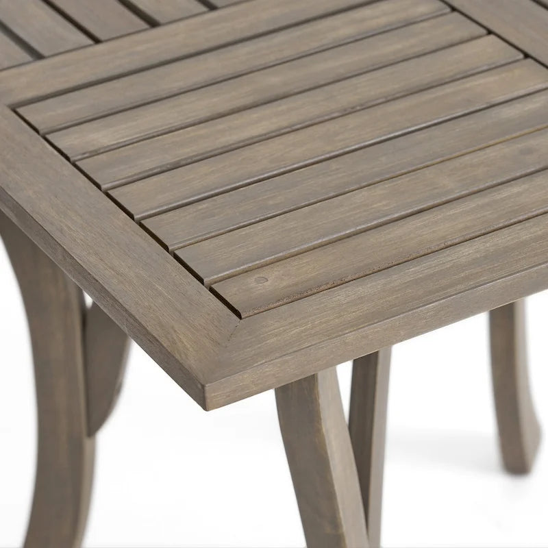 Christopher Knight Home Danby Outdoor 5-Piece Acacia Wood and Wicker Dining Set