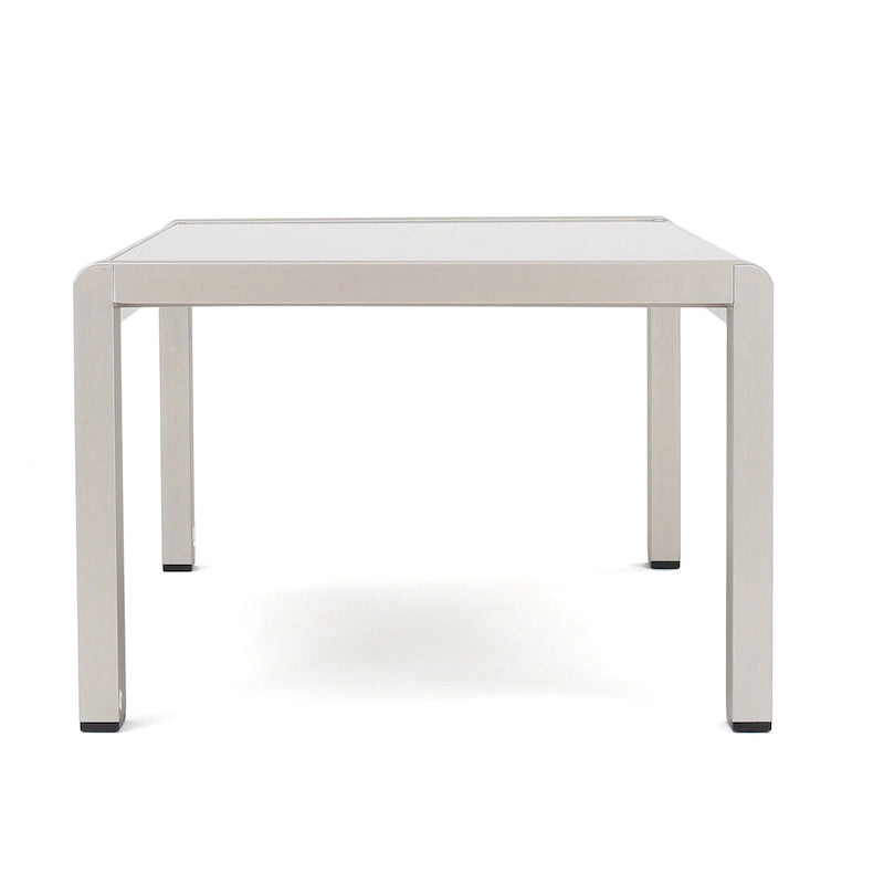 Aviara Aluminum Loveseat and Coffee Table by Christopher Knight Home