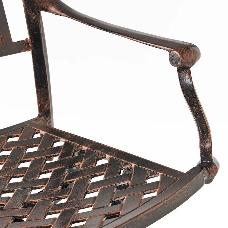 Sebastian Cast Aluminum Bar Stool (Set of 2) by Christopher Knight Home