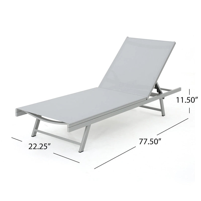 Salton Outdoor Chaise Lounge by Christopher Knight Home