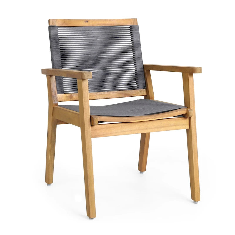 Mcgill Outdoor 3 Piece Acacia Wood Chat Set by Christopher Knight Home