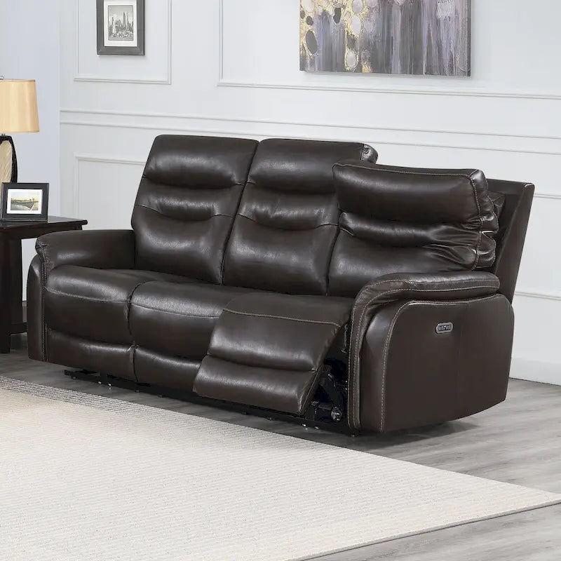 Steve Silver Ferndale Power Reclining Top Grain Leather Sofa