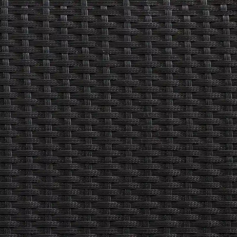 CorLiving Parksville Black Rattan Foldable Balcony Table