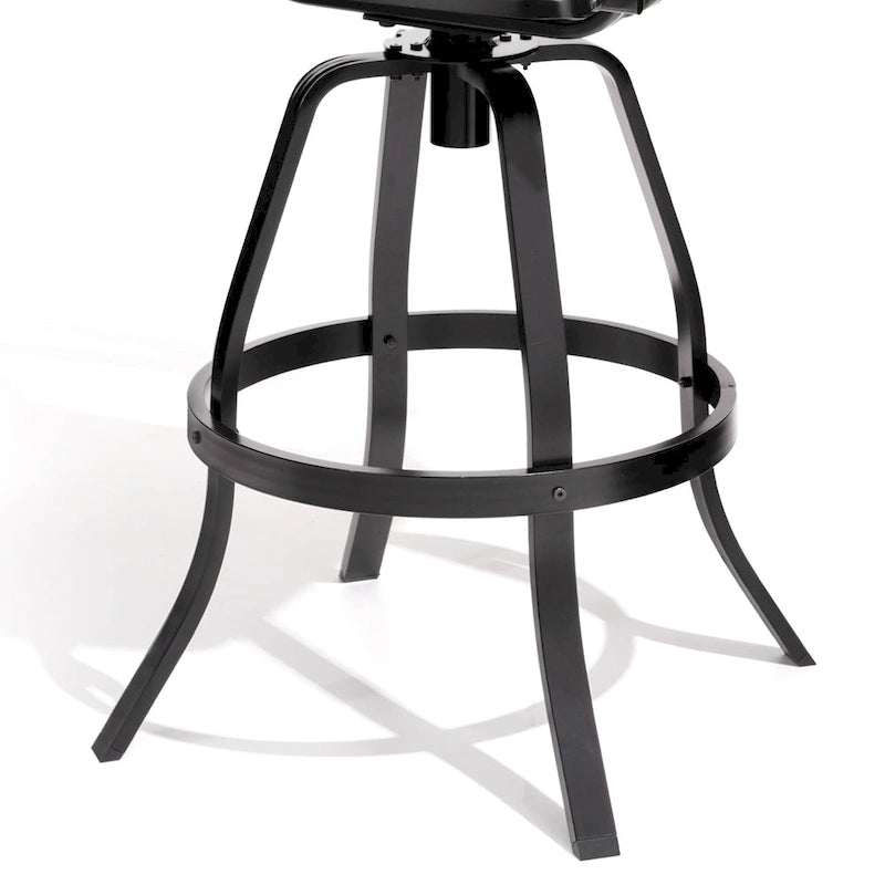 VredHom Outdoor Aluminum Swivel Bar Stools (Set of 2)