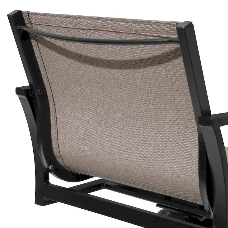 VredHom Outdoor Aluminum Swivel Bar Stools (Set of 2)