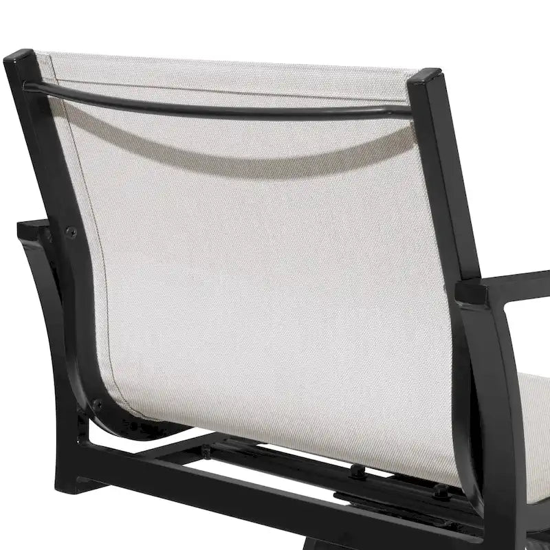 VredHom Outdoor Aluminum Swivel Bar Stools (Set of 2)