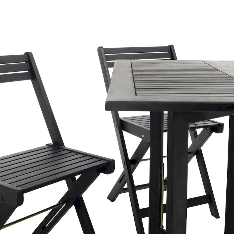 SAFAVIEH Outdoor Brandy 5-Piece Outdoor Dining Table Set - 43Wx35Dx29H
