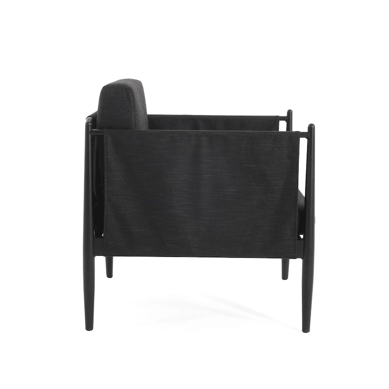 Dawson Outdoor Aluminum Club Chair with Cushions by Christopher Knight Home
