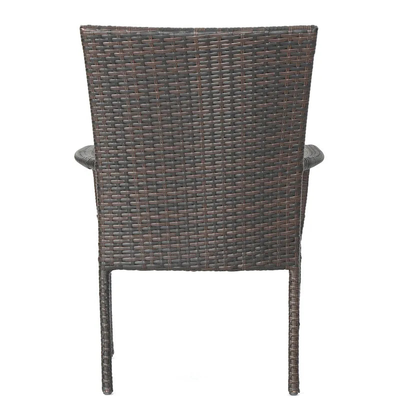 Hayes Outdoor 9 Piece Wood and Wicker Expandable Dining Set by Christopher Knight Home