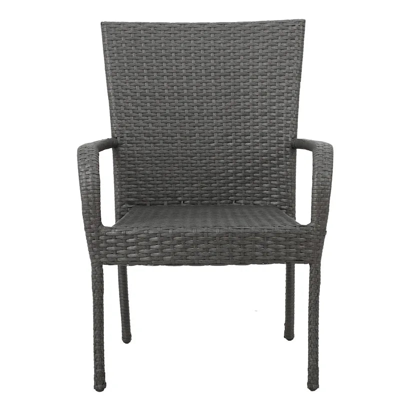 Hayes Outdoor 9 Piece Wood and Wicker Expandable Dining Set by Christopher Knight Home