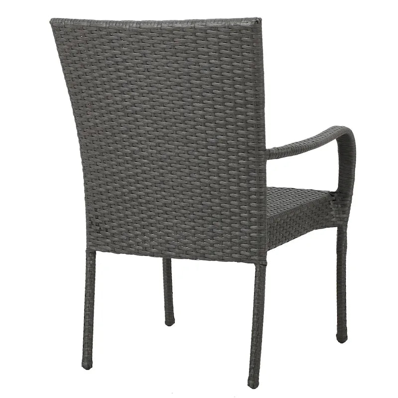 Hayes Outdoor 9 Piece Wood and Wicker Expandable Dining Set by Christopher Knight Home