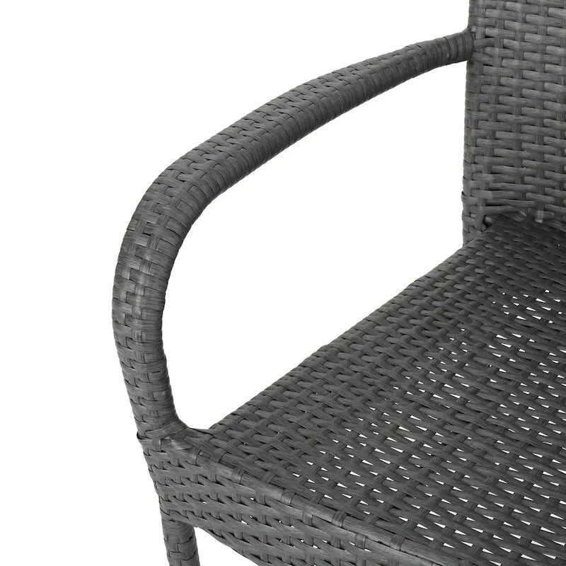 Hayes Outdoor 9 Piece Wood and Wicker Expandable Dining Set by Christopher Knight Home