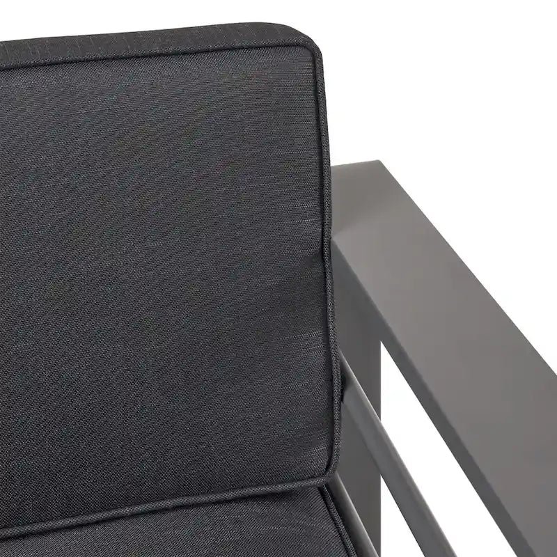 Cape Coral Outdoor 4 Seater Aluminum Chat Set by Christopher Knight Home