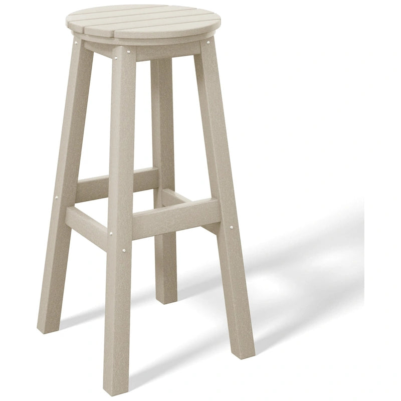 Polytrends Laguna Hdpe All Weather Outdoor Patio 29  Round Bar Stool
