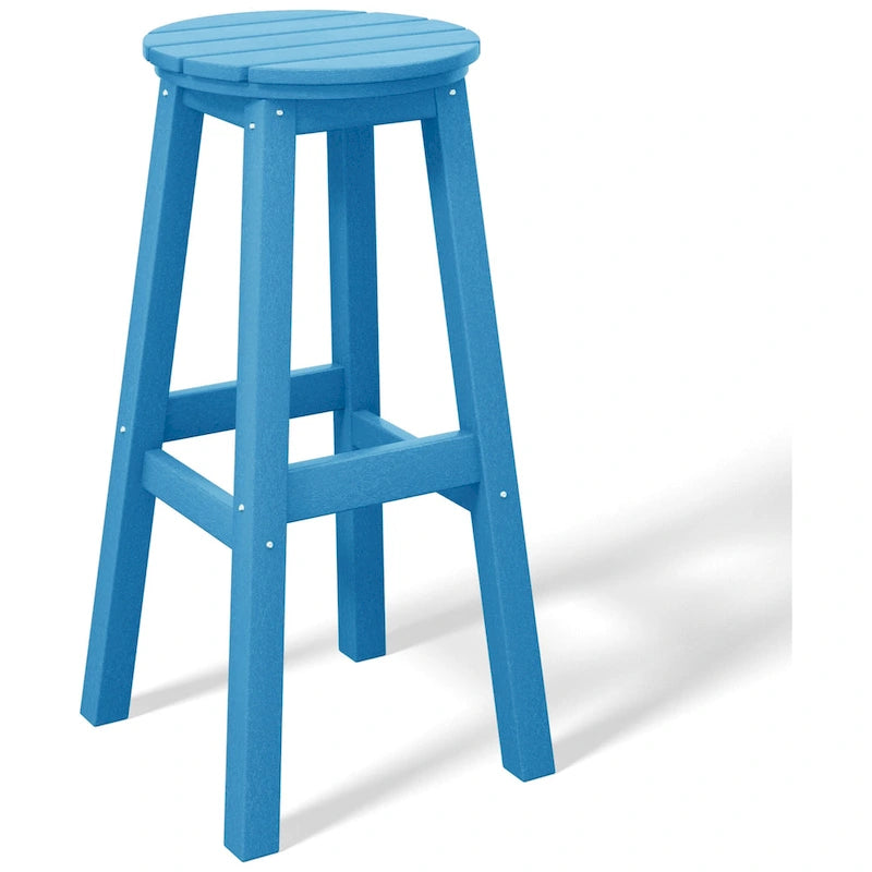 Polytrends Laguna Hdpe All Weather Outdoor Patio 29  Round Bar Stool