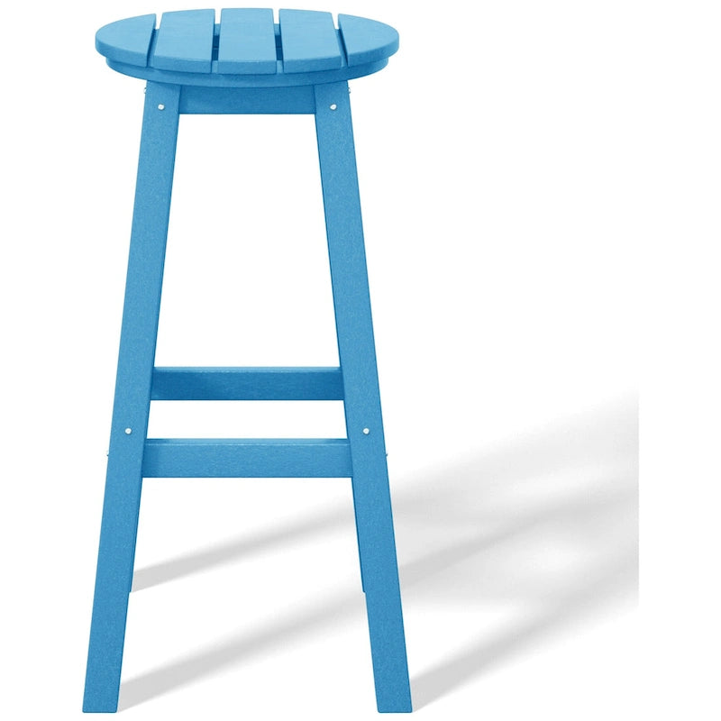 Polytrends Laguna Hdpe All Weather Outdoor Patio 29  Round Bar Stool