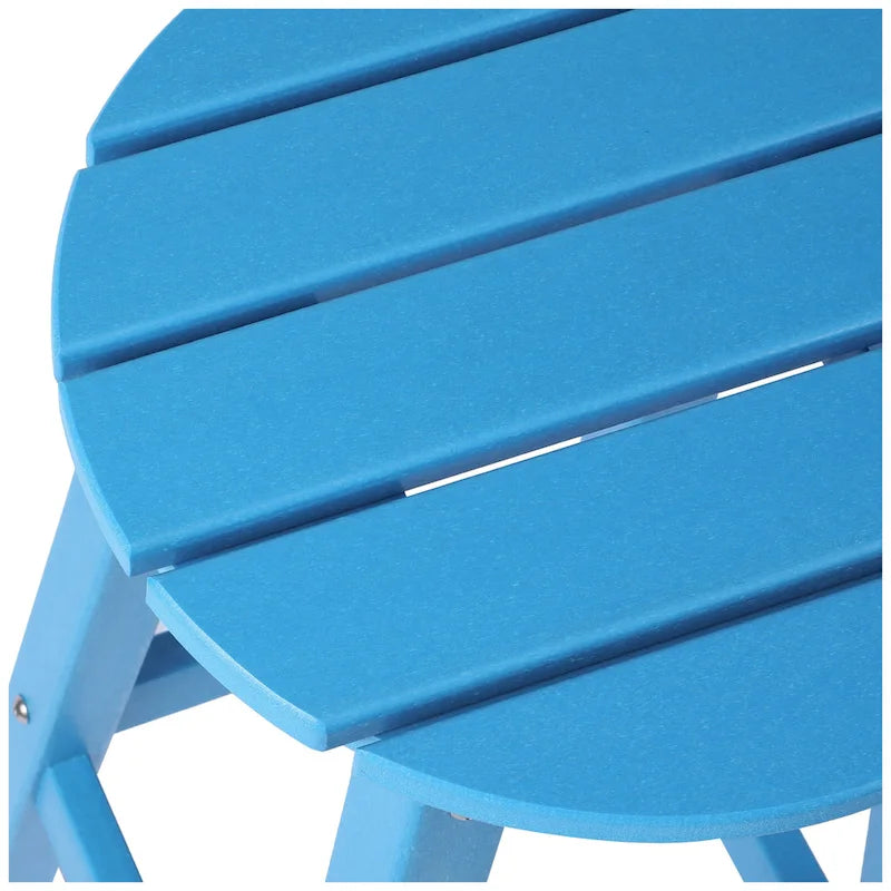 Polytrends Laguna Hdpe All Weather Outdoor Patio 29  Round Bar Stool
