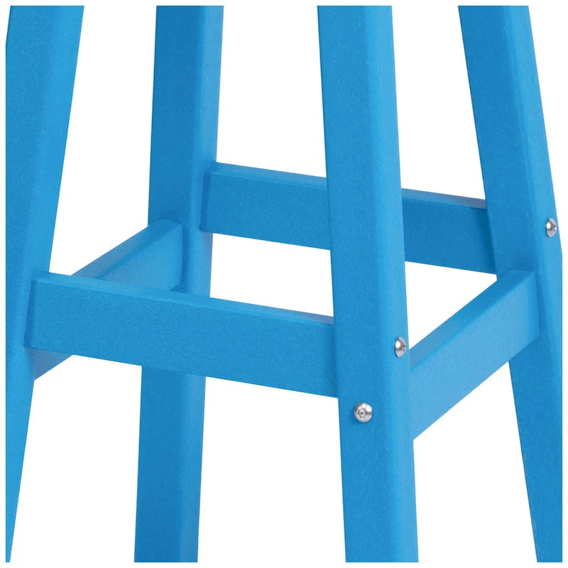 Polytrends Laguna Hdpe All Weather Outdoor Patio 29  Round Bar Stool