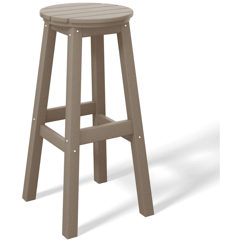 Polytrends Laguna Hdpe All Weather Outdoor Patio 29  Round Bar Stool