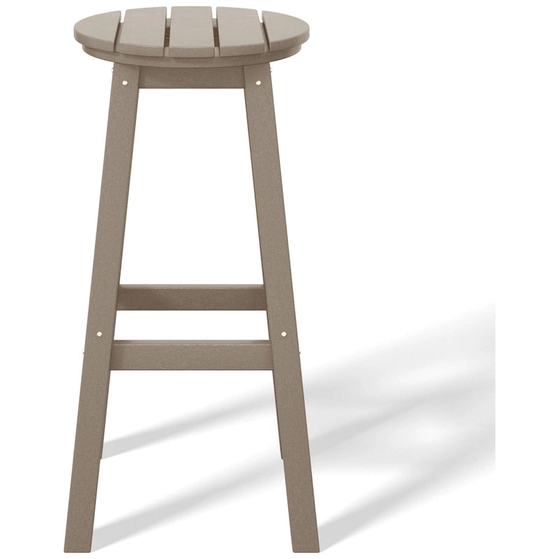 Polytrends Laguna Hdpe All Weather Outdoor Patio 29  Round Bar Stool