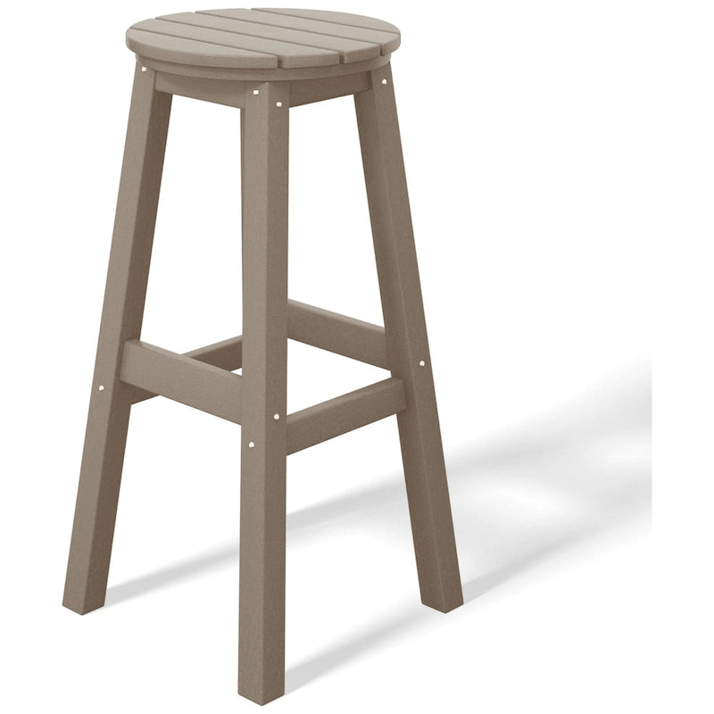 Polytrends Laguna Hdpe All Weather Outdoor Patio 29  Round Bar Stool