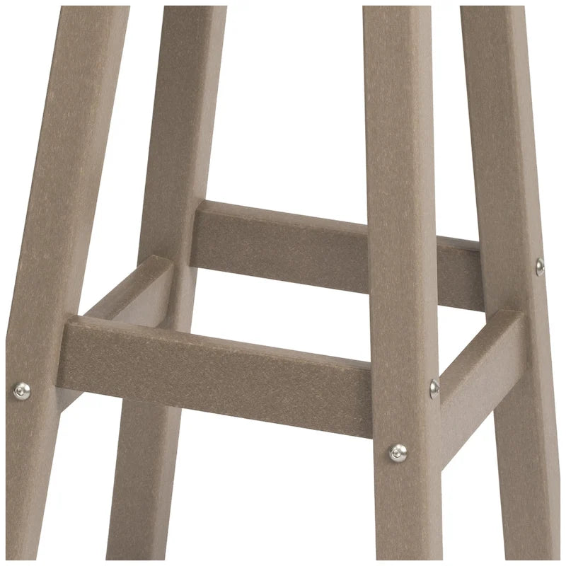 Polytrends Laguna Hdpe All Weather Outdoor Patio 29  Round Bar Stool