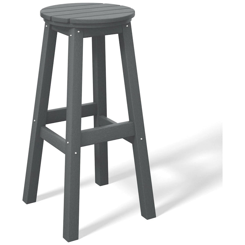 Polytrends Laguna Hdpe All Weather Outdoor Patio 29  Round Bar Stool
