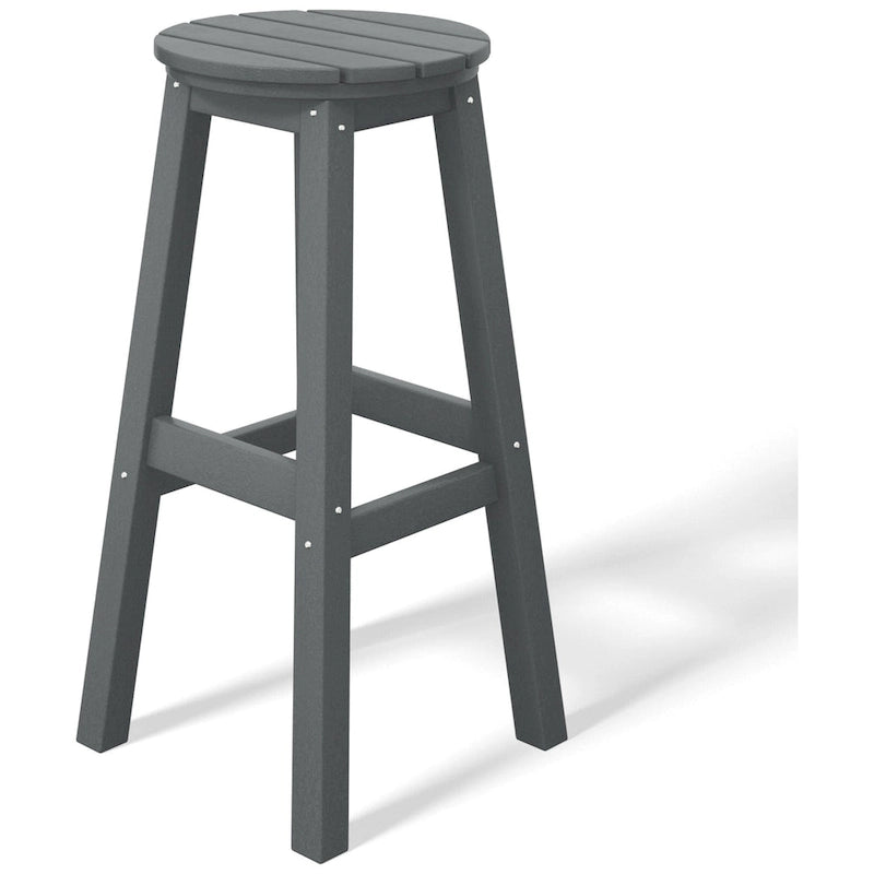Polytrends Laguna Hdpe All Weather Outdoor Patio 29  Round Bar Stool