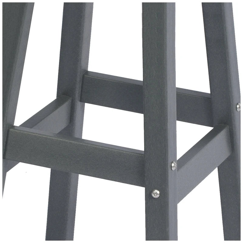 Polytrends Laguna Hdpe All Weather Outdoor Patio 29  Round Bar Stool
