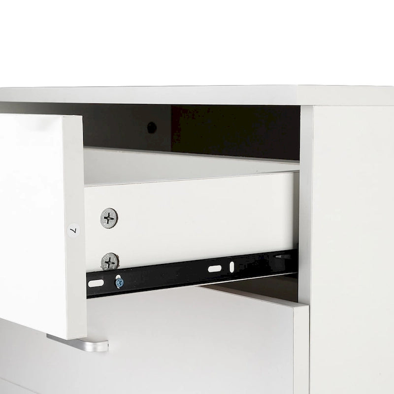 3-Drawer Particle Board Dresser Chest – White