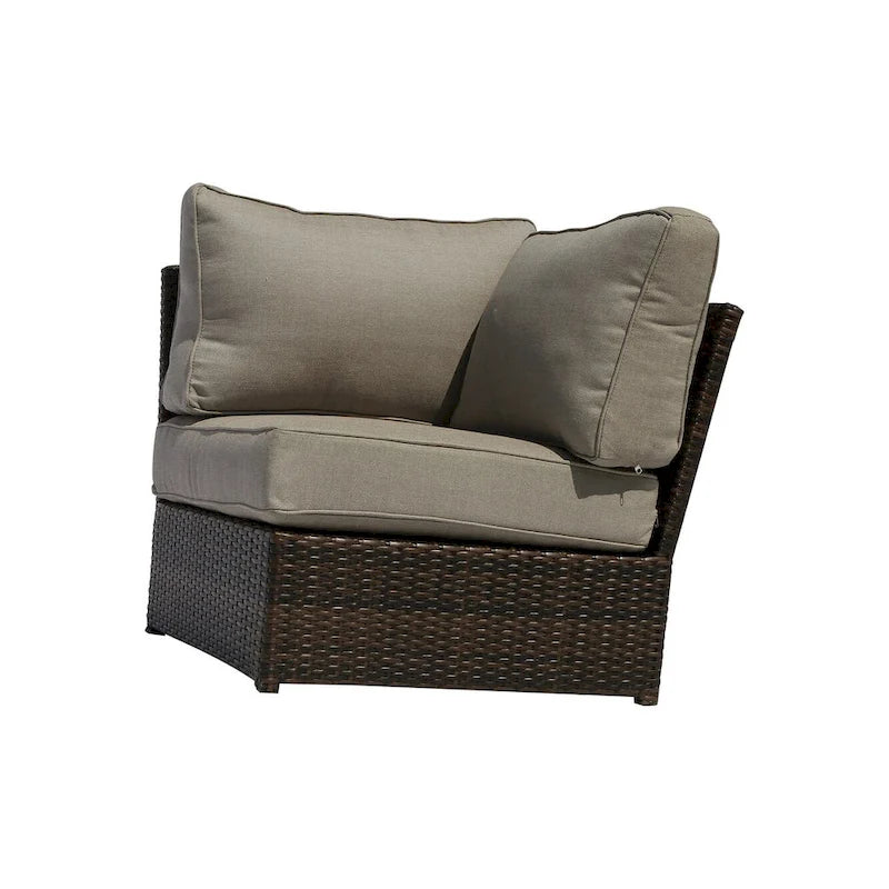 Lucca Cup Holder Table 8-piece Sectional Set by Living Source International