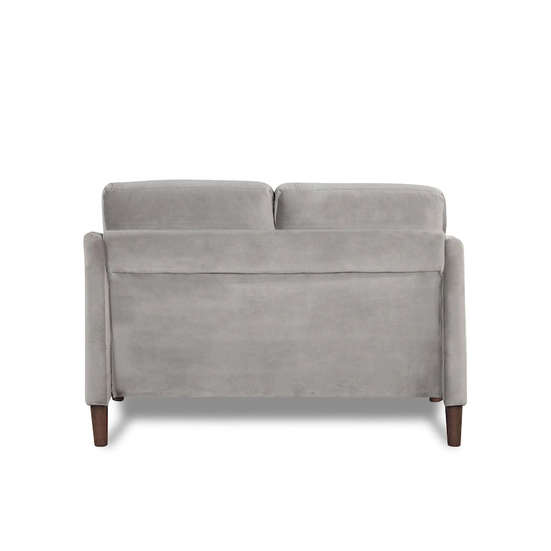 Grey Velvet Loveseat – 2-Seat, 52"