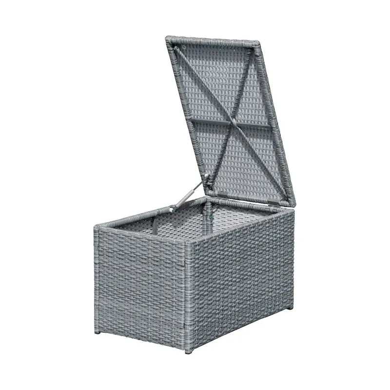 Abrihome 10-Piece Outdoor Sectional Half Round Patio Rattan Sofa Set,Light Gray