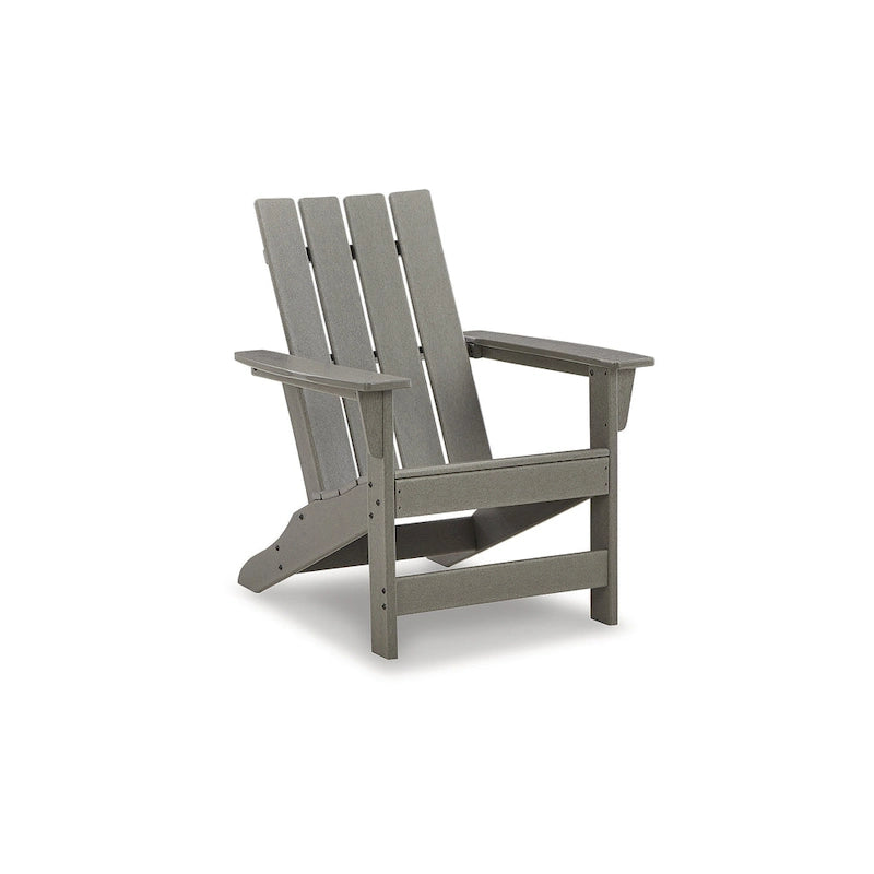 Signature Design by Ashley Visola Gray Outdoor Adirondack Chair and End Table - 31 W x 33 D x 37 H