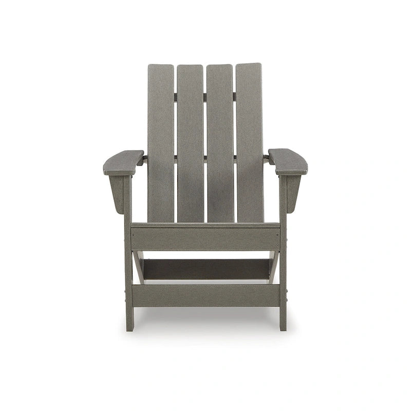 Signature Design by Ashley Visola Gray Outdoor Adirondack Chair and End Table - 31 W x 33 D x 37 H
